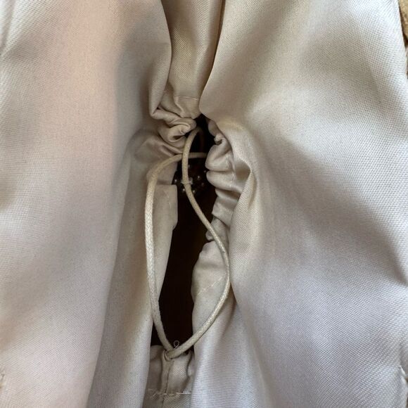 Women's Pearl Detail Wicker Bohemian Beachy Mini Bag - Picture 8 of 9